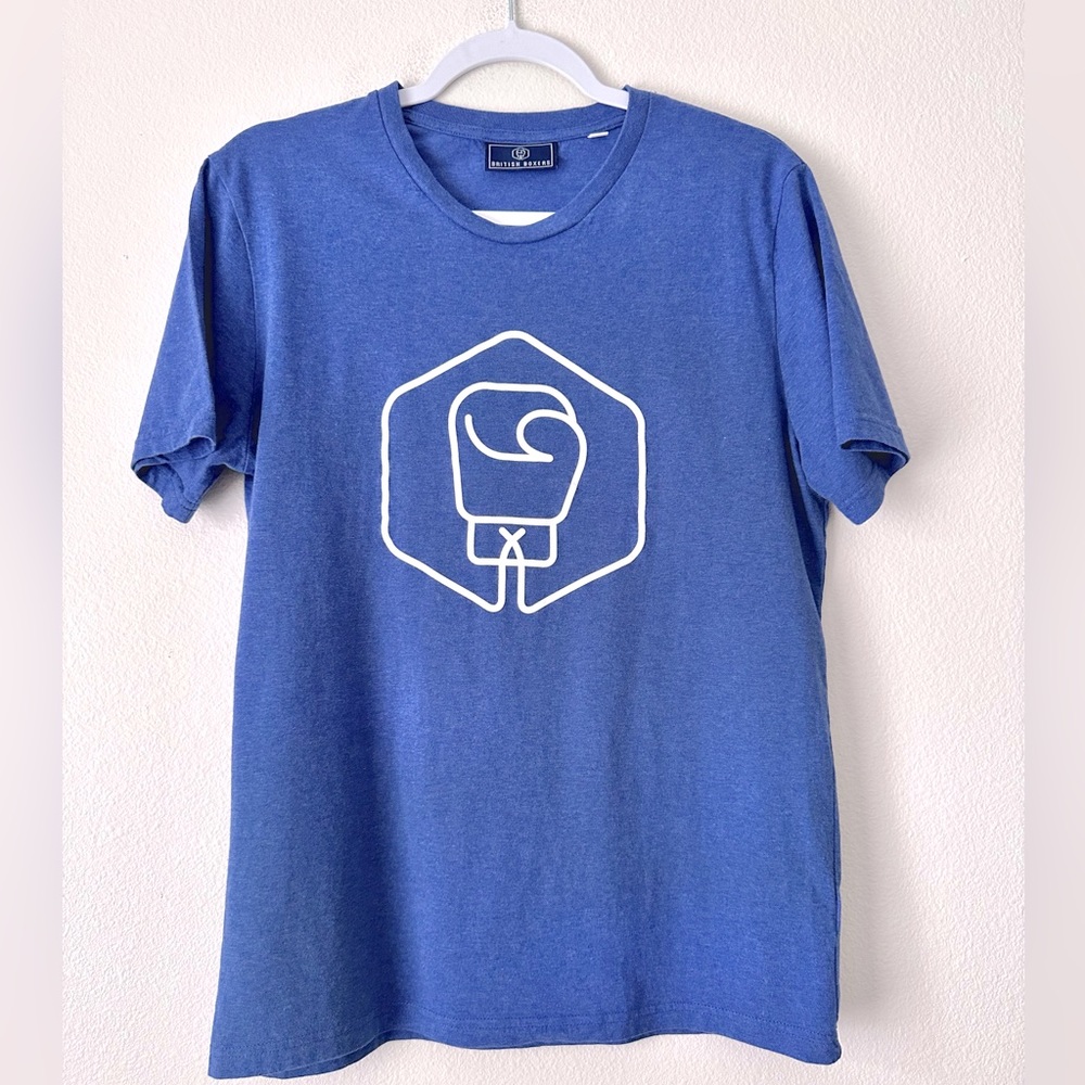 Men's GOTS-certified 100% Organic Cotton T-Shirt – Bright Blue Size Small